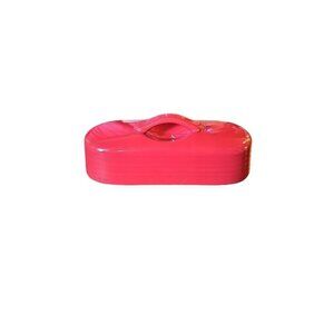 Chantal True Red Stoneware Oval Butter Dish LID‎ ONLY